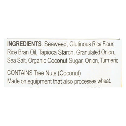 Seasnax Chomperz: Savory Onion Crunchy Seaweed Chips (Pack of 8)