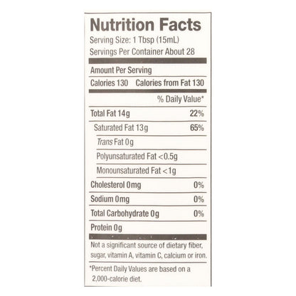 Nutiva Organic Superfood Virgin Unrefined Coconut Oil, 14 Oz (Pack of 6)