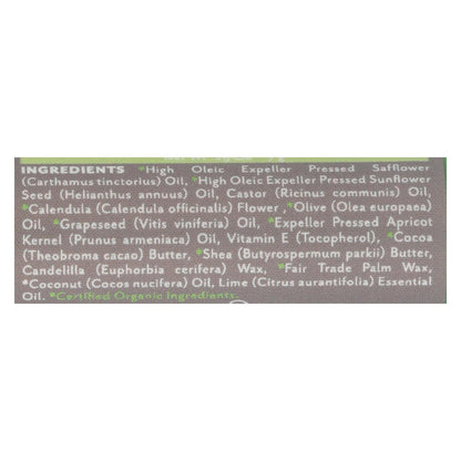 Organic Coconut Lime Lip Balm by Soothing Touch (.25 Oz., Pack of 12)