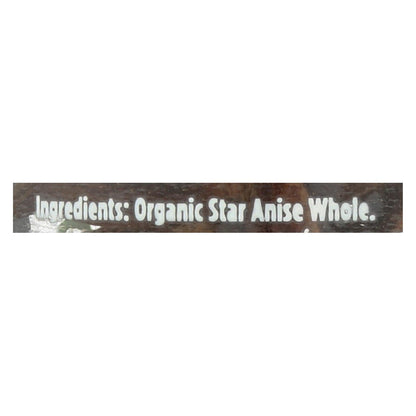 Spicely Organics Organic Anise Star Whole, USDA Organic, Case of 3 (0.5 oz)