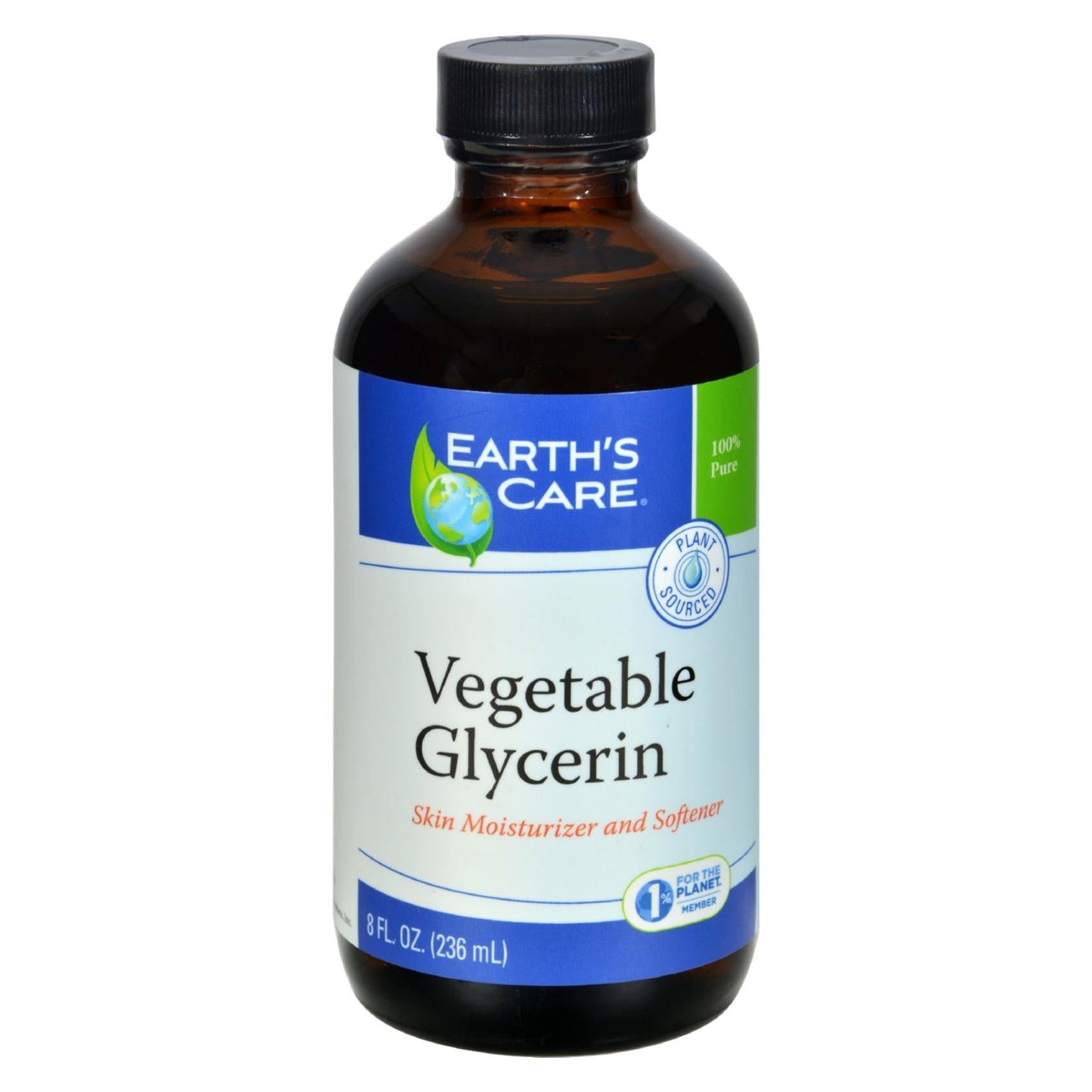 Earth's Care Pure Vegan Glycerin 8 Fl Oz