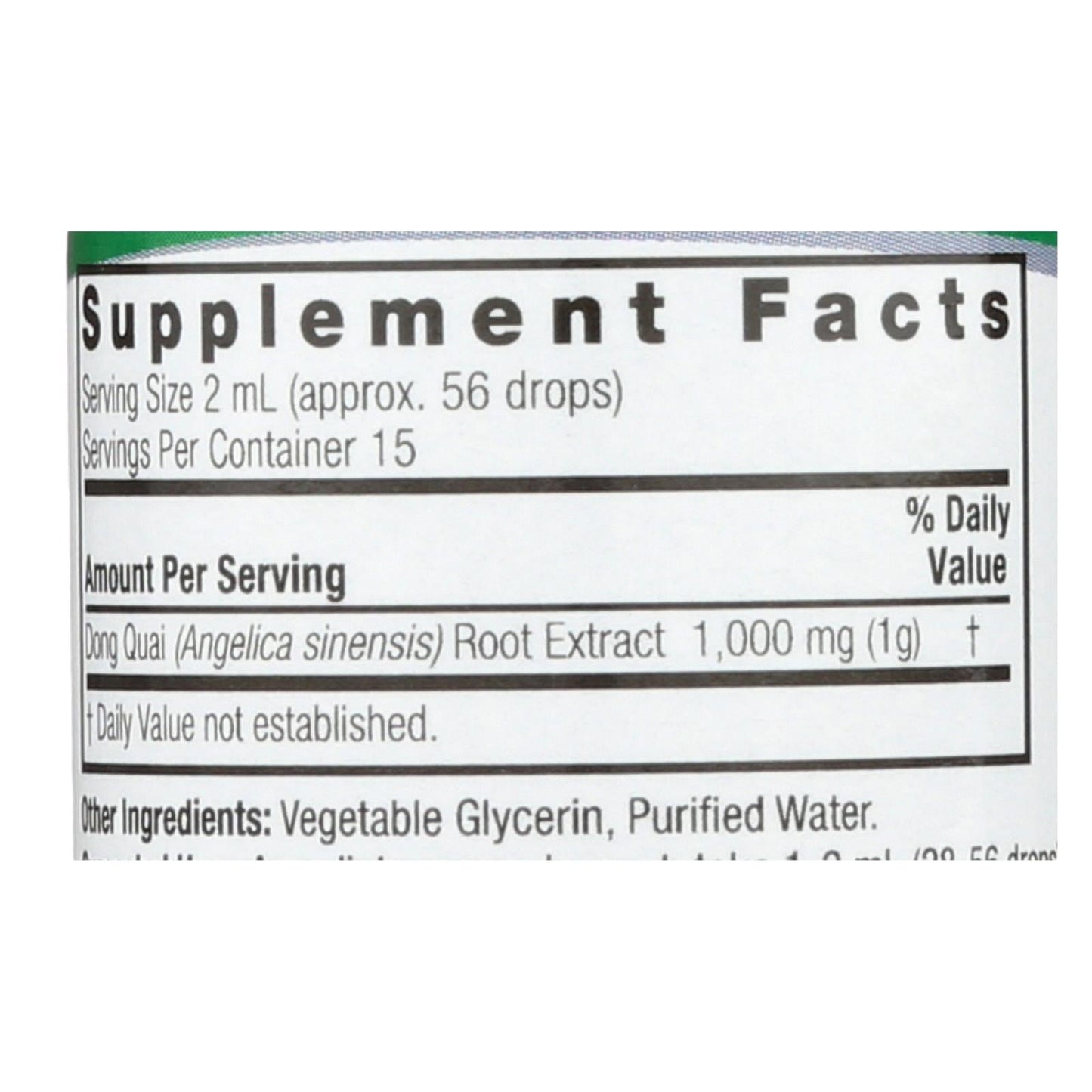 Nature's Answer - Alcohol-Free Dong Quai Root Extract (1 Fl Oz)