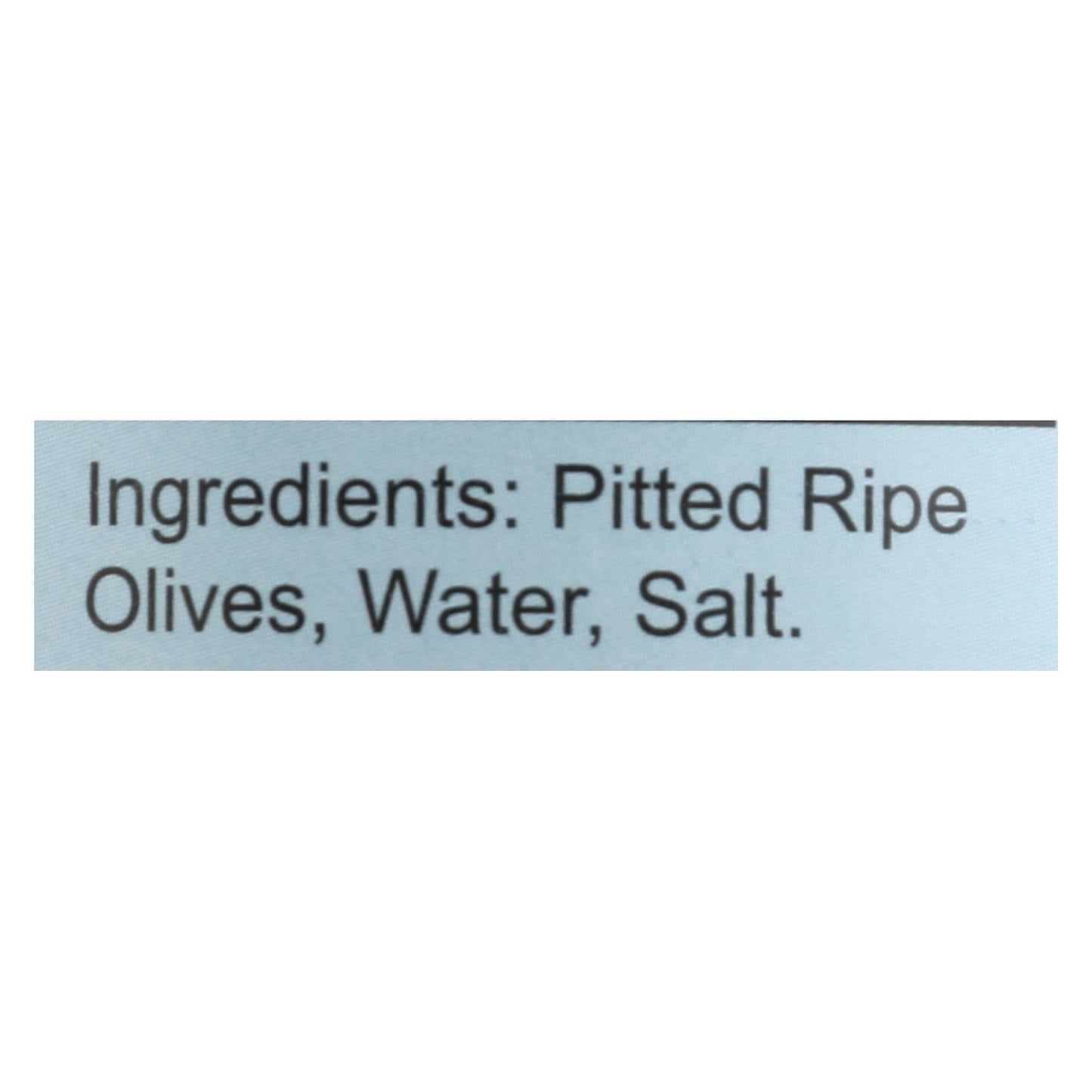 Santa Barbara Black Pitted Olives, 12 x 5.75 Oz.