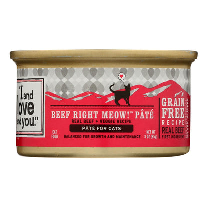 I and Love and You Wholly Cow Wet Cat Food (Pack of 24) - 3 Oz.