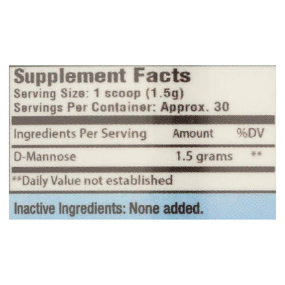 Cleartract D-Mannose Advanced Urinary Tract Health Formula Powder - 50g