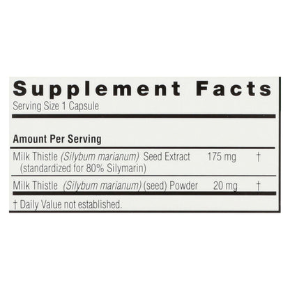 Nature's Answer Milk Thistle Seed Extract, 120 Vegetarian Capsules