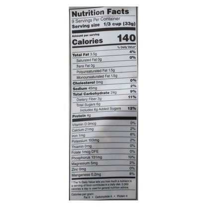 One Degree Organic Foods Cinnamon Flax Granola - Sprouted Oats - 11 Oz. (Pack of 6)