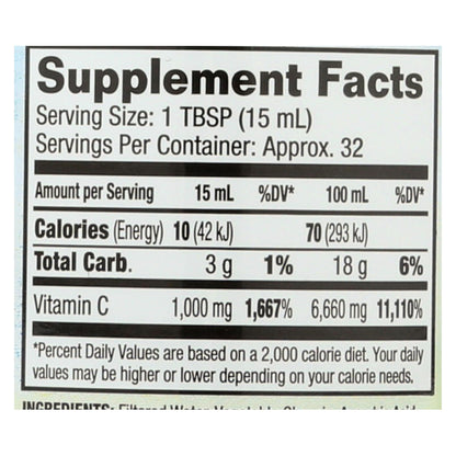 Dynamic Health Premium Liquid Vitamin C, 1000mg, 16 Fl Oz