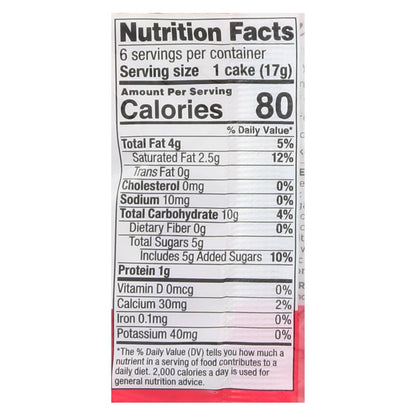 Element Organic Strawberry'n Cream Dipped Rice Cakes (Pack of 6 - 3.5 Oz)