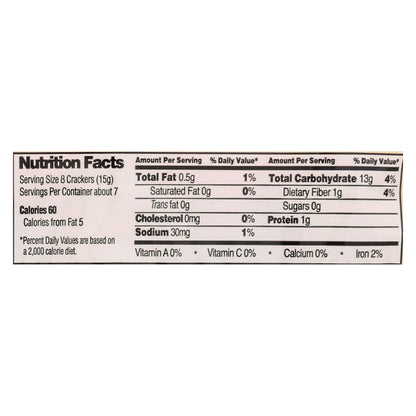 Edward & Sons Toasted Onion Brown Rice Snaps, 3.5 oz, Case of 12