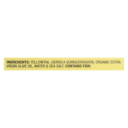 Wild Planet Wild Yellowtail Fillets in Extra Virgin Olive Oil, 4.375 Oz Pack of 12