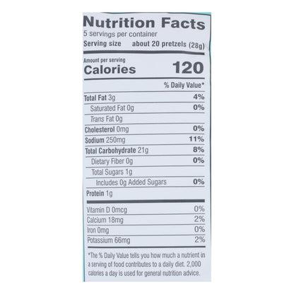 Fitjoy Green Sea Salt Pretzels (Pack of 12 - 5 Oz.)