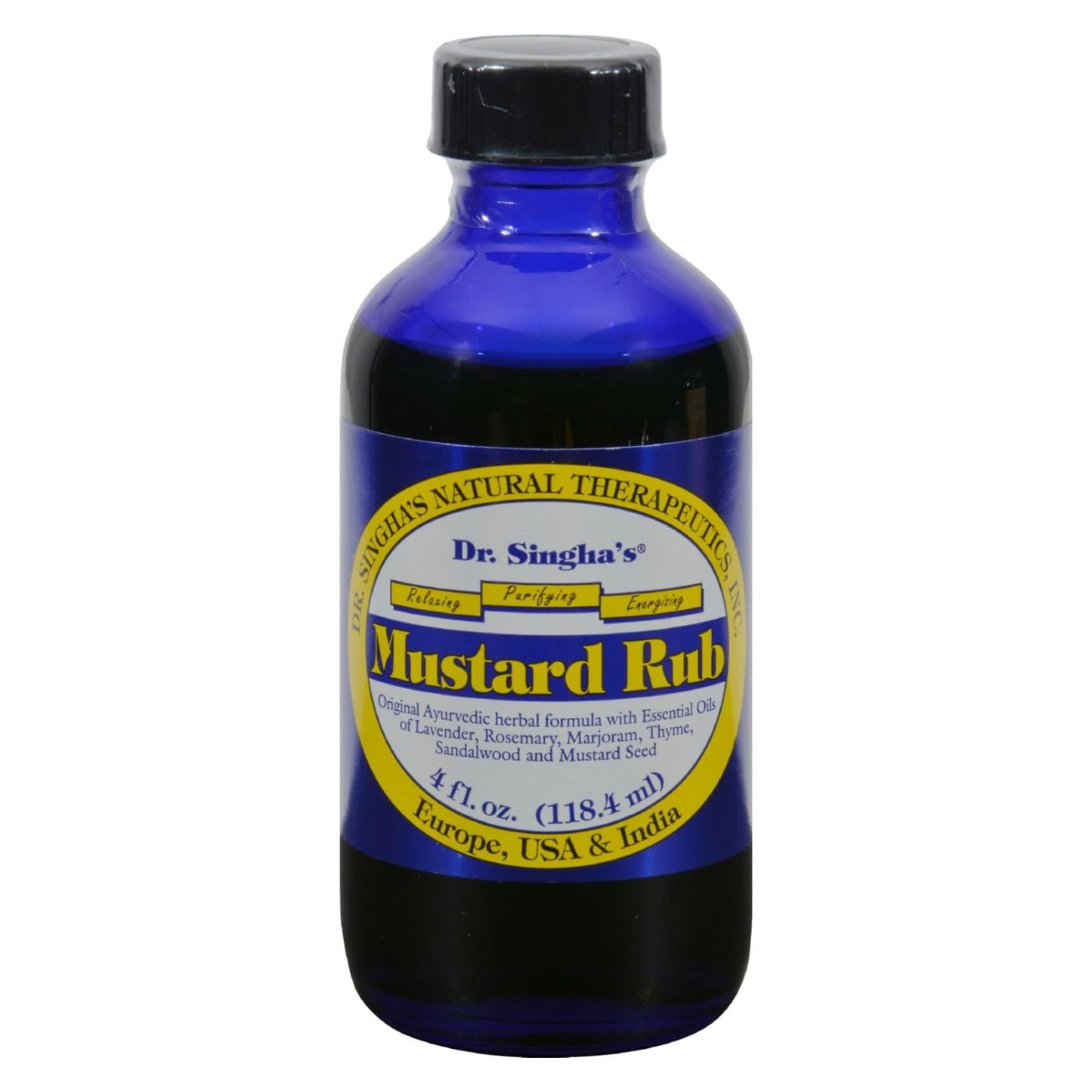 Dr. Singha's Mustard Rub, Therapeutic Muscle Pain Relief (4 Fl Oz.)