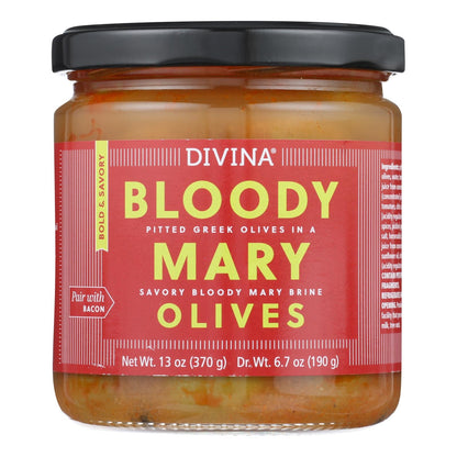 Divina Olives: Premium Bloody Mary Cocktail Mix (Pack of 6 - 13 Oz.)