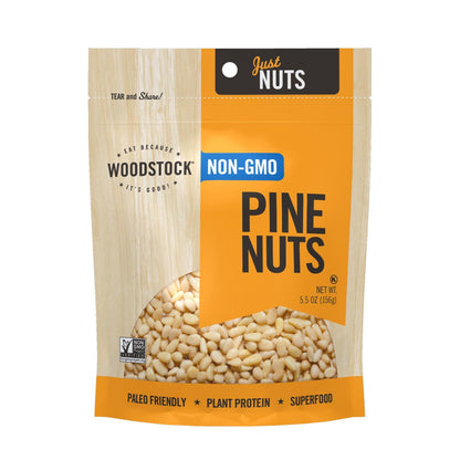 Woodstock Premium Non-GMO Pine Nuts (8 - 5.5 Oz. Bags)
