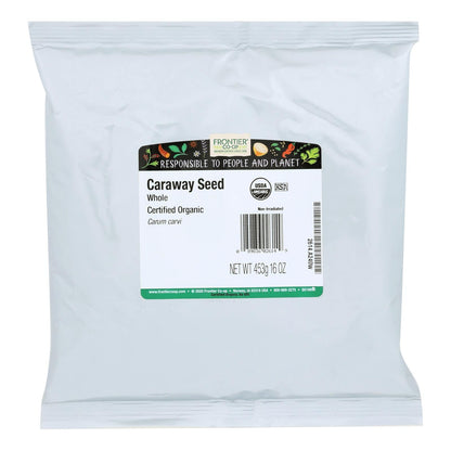 Frontier Herb Organic Whole Caraway Seeds - 1 lb Bag