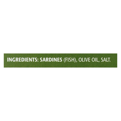 Season Brand Skinless & Boneless Sardines in Pure Olive Oil, 3.75 oz., Case of 12
