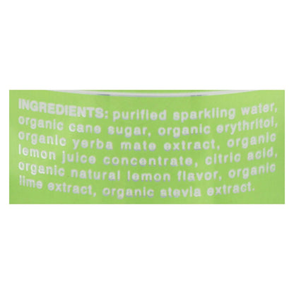 Clean Cause Yerba Mate Lemon Lime Energy Drink (Pack of 12 - 16 Fl Oz)