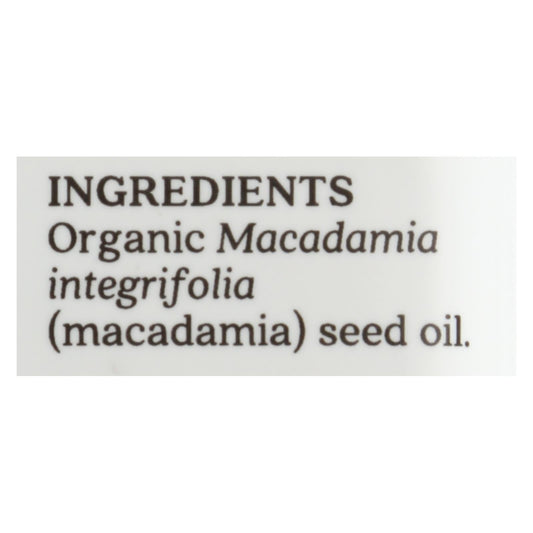 Aura Cacia Organic Macadamia Skin Care Oil, 1 Fl Oz