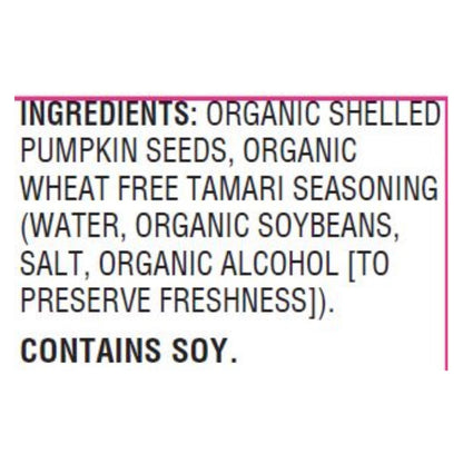Woodstock Organic Tamari Pumpkin Seeds, 9 Oz (Pack of 8)