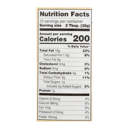 Woodstock Unsalted Non-GMO Smooth Lightly Toasted Almond Butter, 12-Pack, 16 oz Each