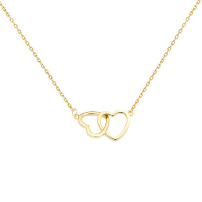 Interlocking Heart Pendant Necklace