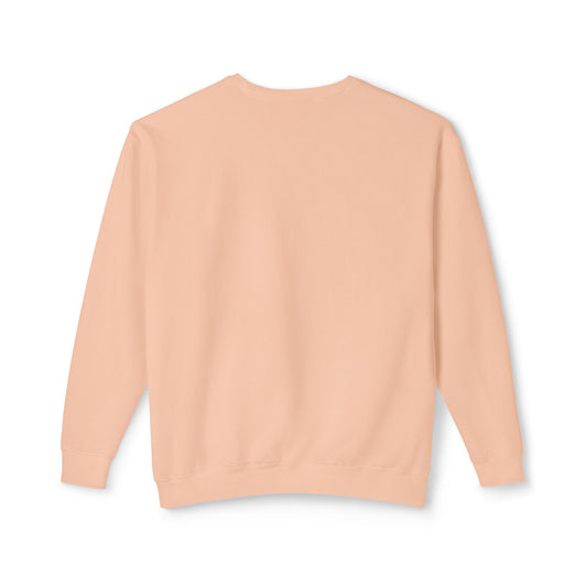 SW-108PCH-24  Unisex Lightweight Crewneck Peach Color Sweatshirt