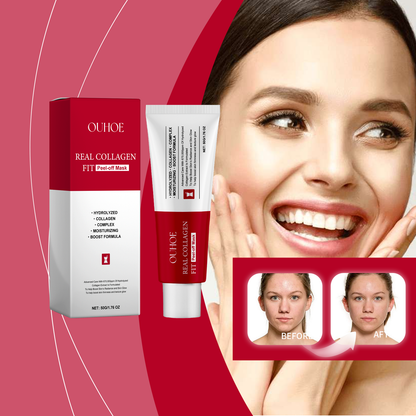 OUHOE Collagen Tearing Mask Nourishes, Moisturizes, Firming And Firming Collagen Mask For Tender Skin