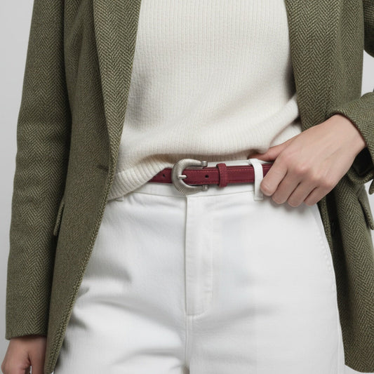 Buckle Skinny Belt