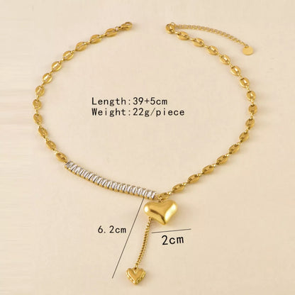 18K Gold-Plated Heart Necklace