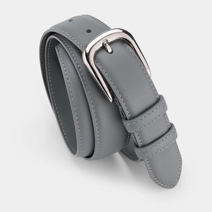 Classic Leather Skinny Belt