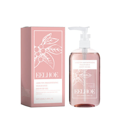 EELHOE Arbutin Shower Gel Fragrance Fresh And Gentle Clean Skin Exfoliating Nourishing Skin Care Shower Gel