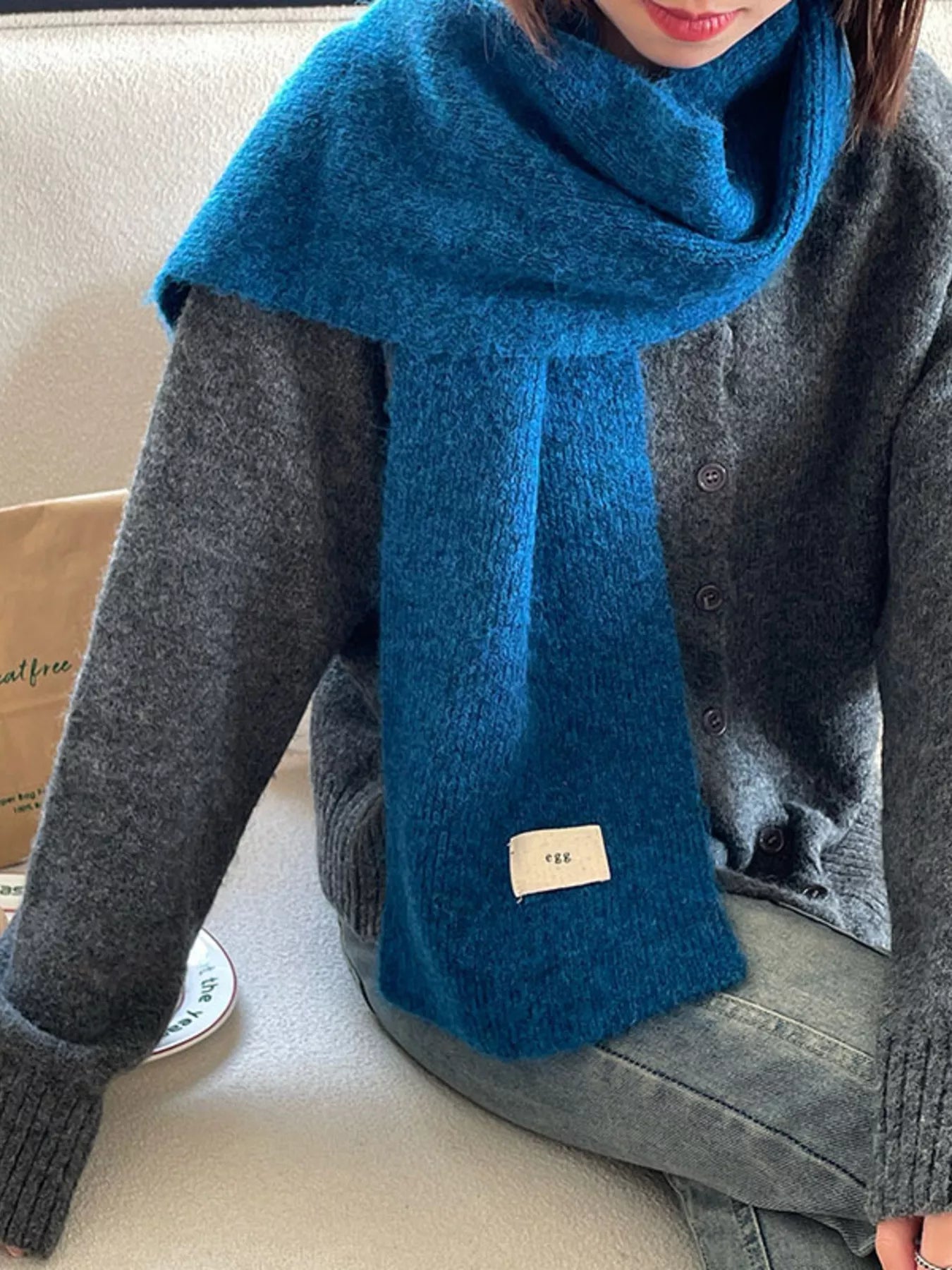 Cozy Knitted Winter Scarf