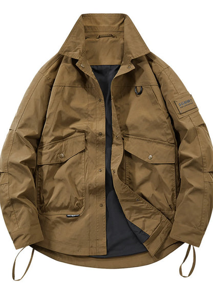 Men's Plus Size Urban Style Cargo Jacket