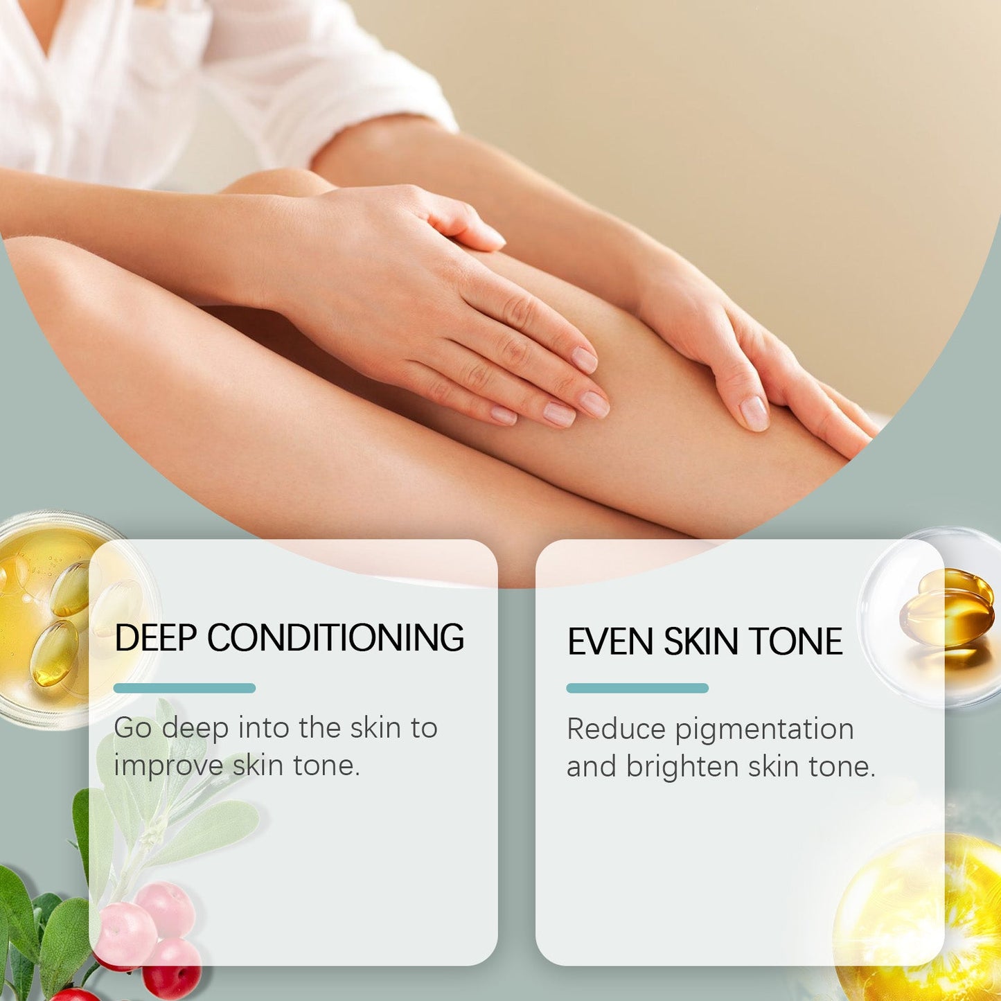West&Month Body Care Cream, Daily Gentle Treatment Massage Moisturizing Skin Brightening Moisturizing Care Cream