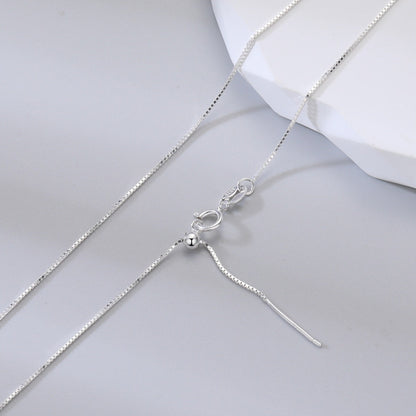 925 Sterling Silver Chain Adjustable Necklace