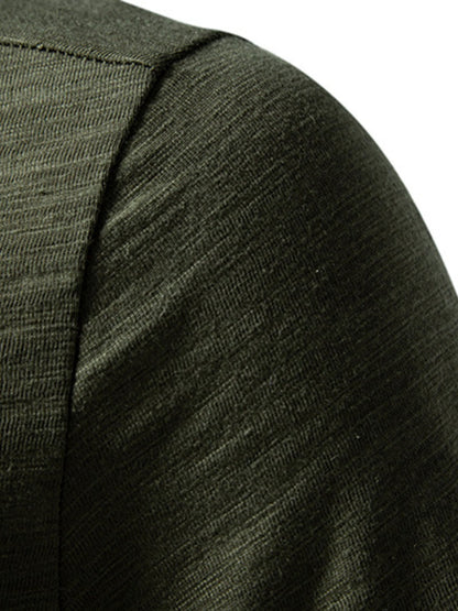 Men's Casual Button Detail T-Shirt