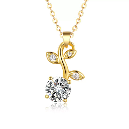 1.2 Carat Moissanite 925 Sterling Silver Pendant Necklace