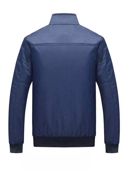 Men's Plus Size Casual Stand Collar Lightweight Jacket