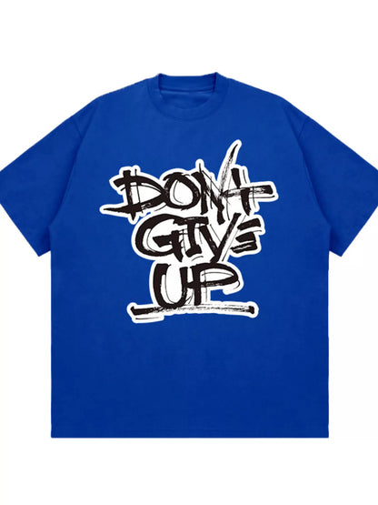 Men's Letter Graphic Crew Neck T-Shirt