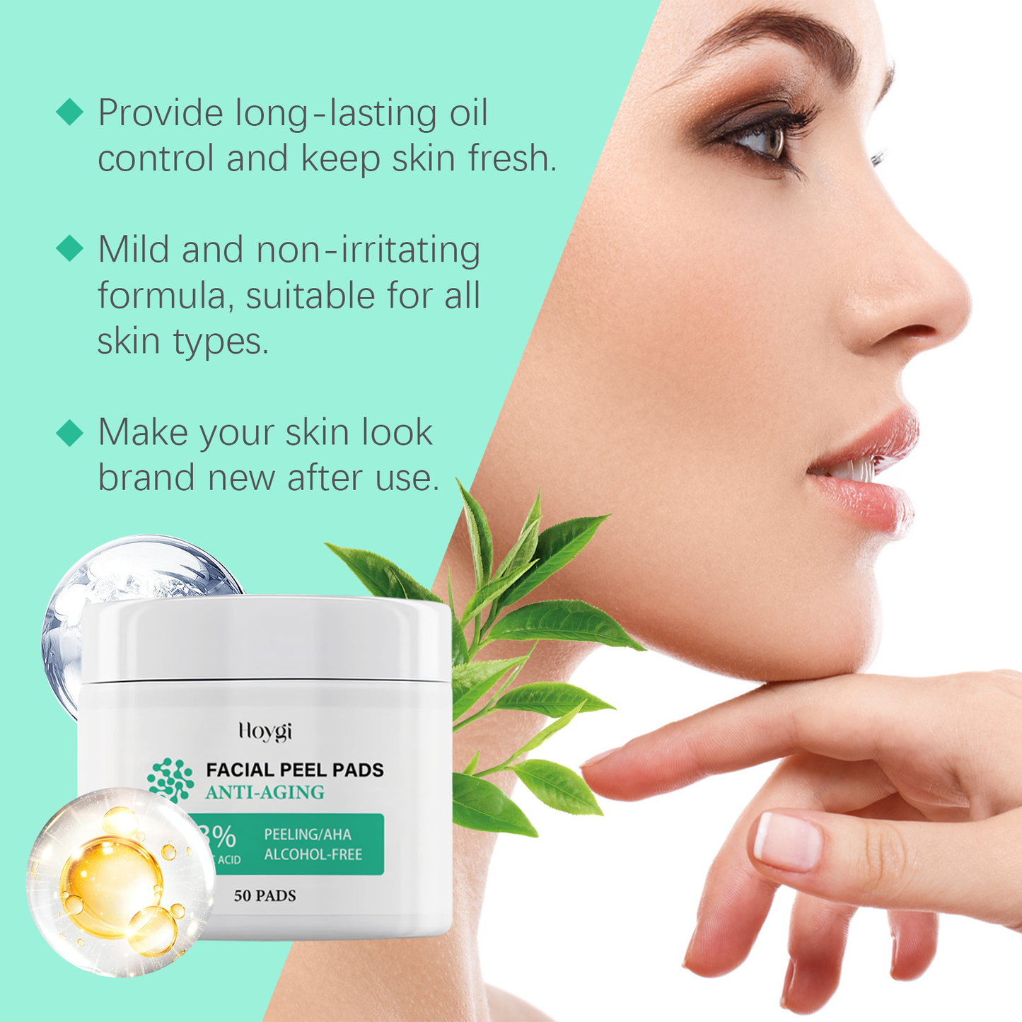 Hoygi Salicylic Acid Care Patch Oil Control Refreshing Gentle Clean Care Skin Hydrating Moisturizing Cleanser