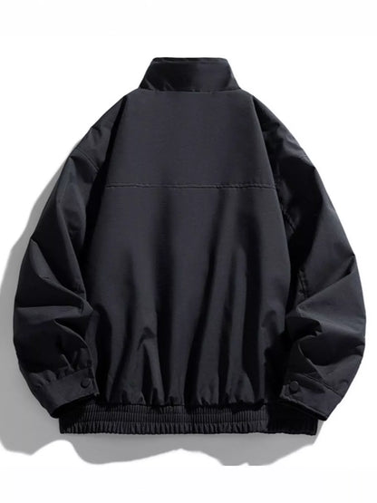 Men's Plus Size Zip Up Casual Jacket