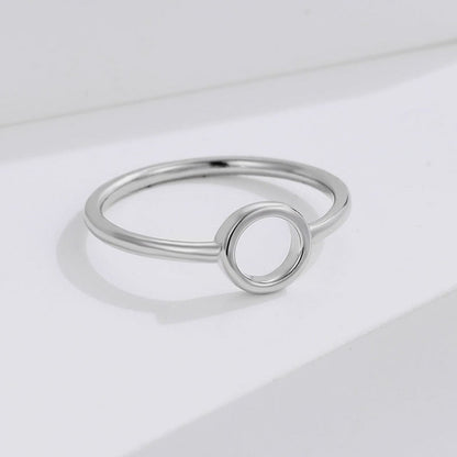 925 Sterling Silver Circle Ring