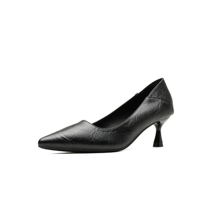 Point Toe Flare Heels Pumps