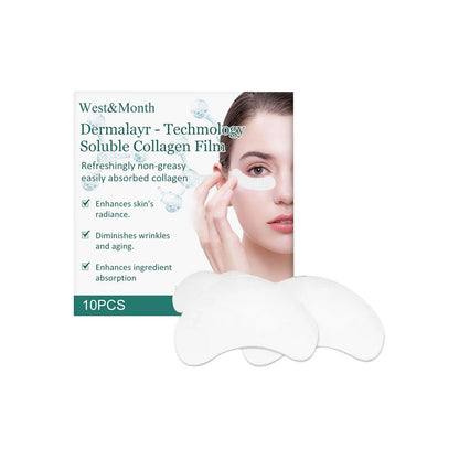 West&Month Dermalayr-Technology Soluble Collagen Film, Anti-wrinkle Moisturizing Firming Whitening Patch