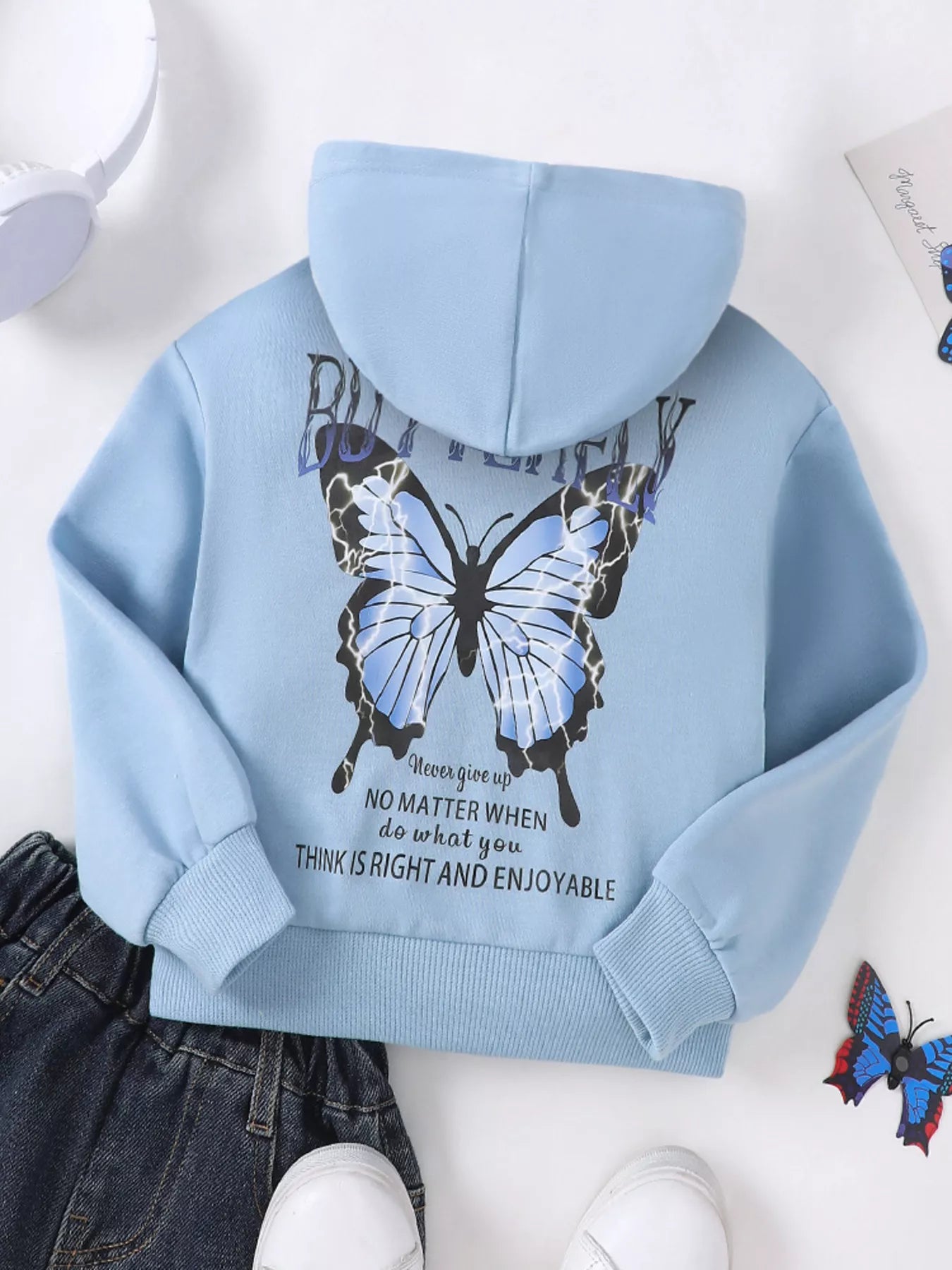Children's Printed Long Sleeve Hoodie