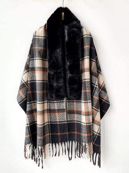 Faux Fur Fringe Scarf Wrap