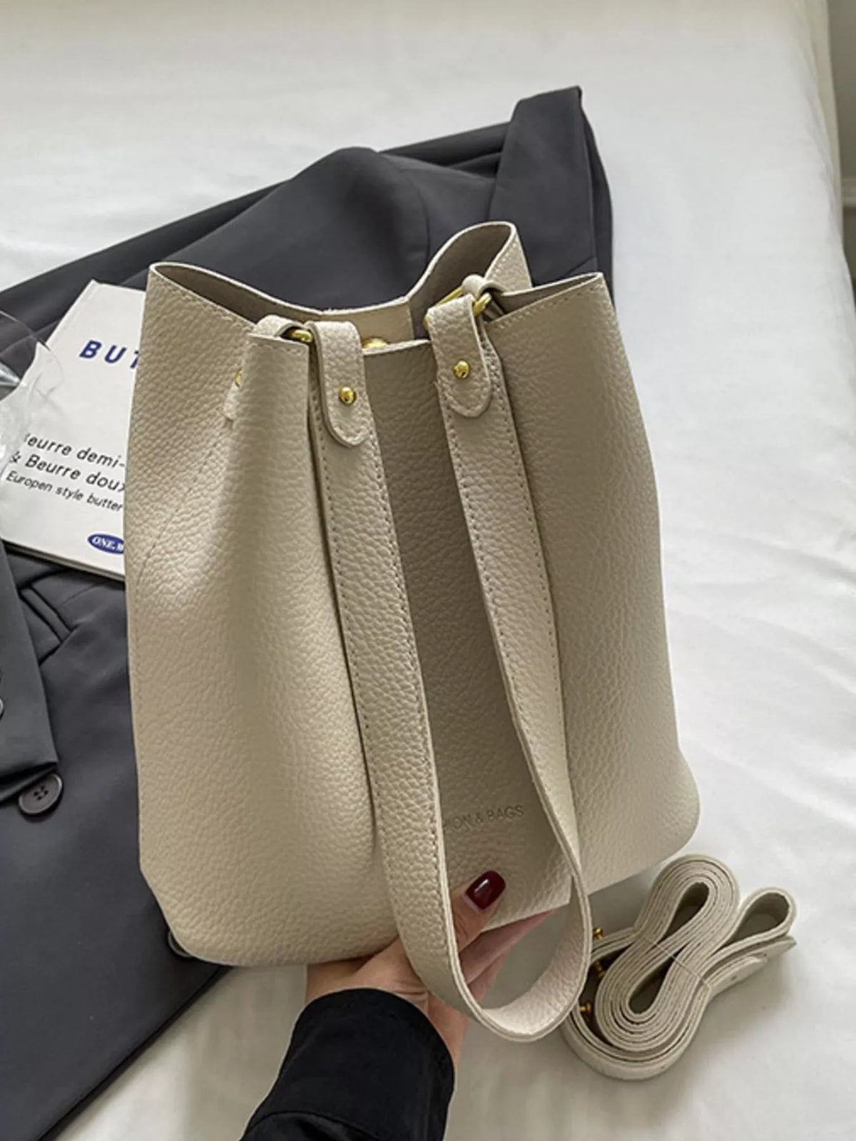 Solid Color Tote Bag