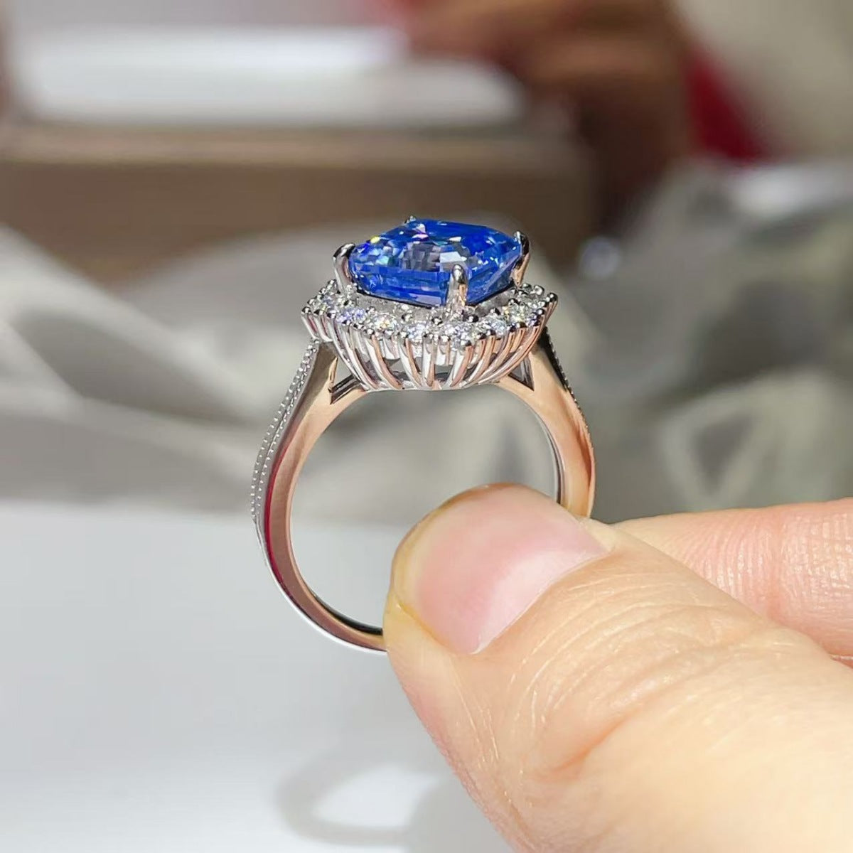 3 Carat Moissanite 925 Sterling Silver Ring