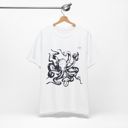 TS-034ML-24 Octopus T-Shirt Ocean Lover Octopus Art Design